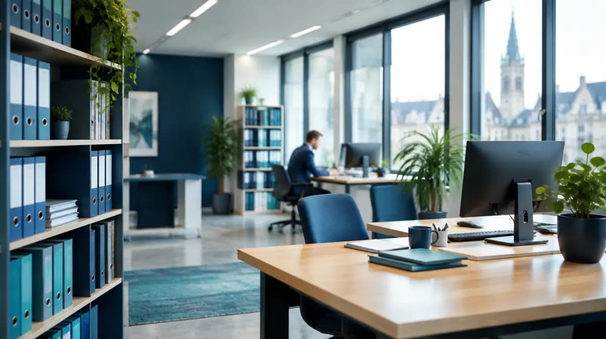 Les bureaux d'un cabinet comptable